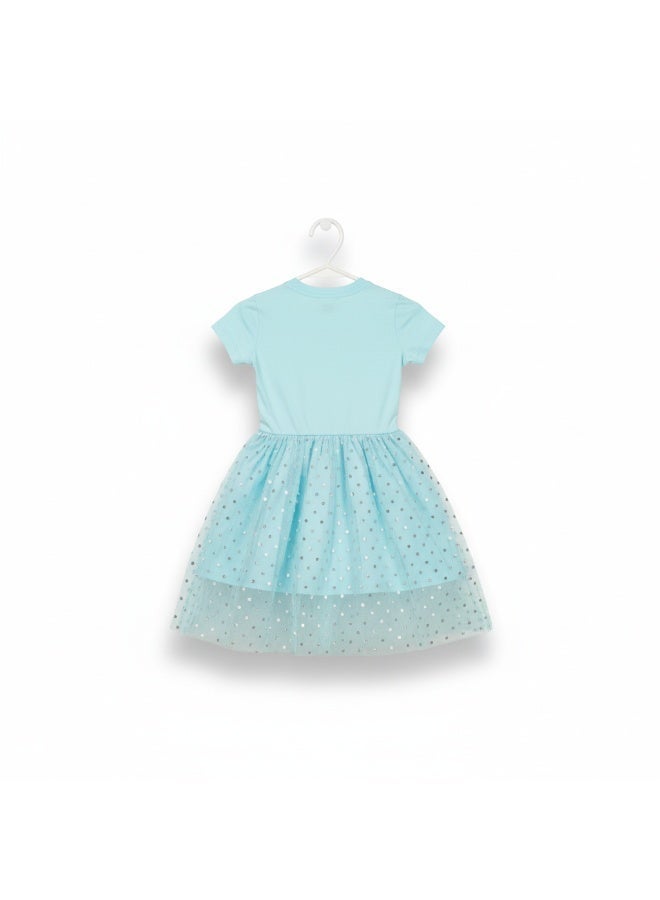 Disney PRINCESS CINDERELLA - GIRL'S TULLE DRESS 100% COTTON | MESH 100% POLYESTER| - Image 3